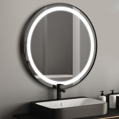 Oglindă Silvia Inox Black