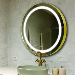 Oglindă Silvia Inox Gold