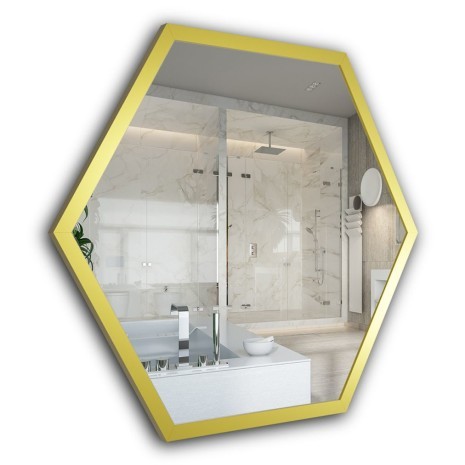 Oglinzi Hexagon Alu H Gold