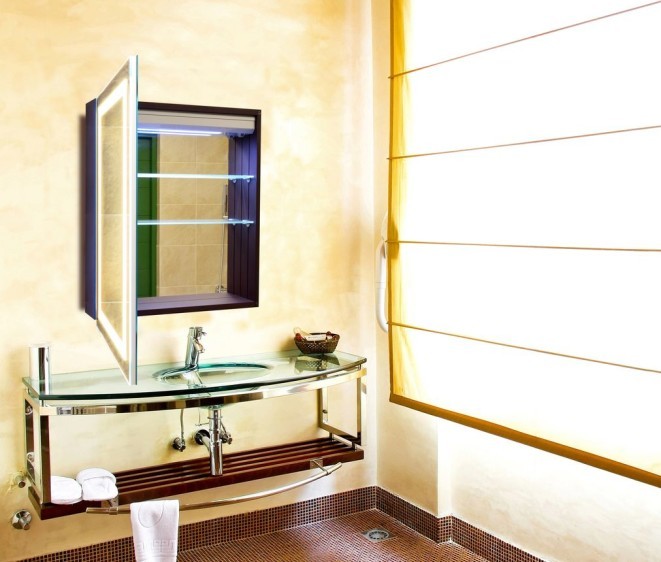 Dulap cu oglindă Leonardo + Bluetooth - Fotografie 5