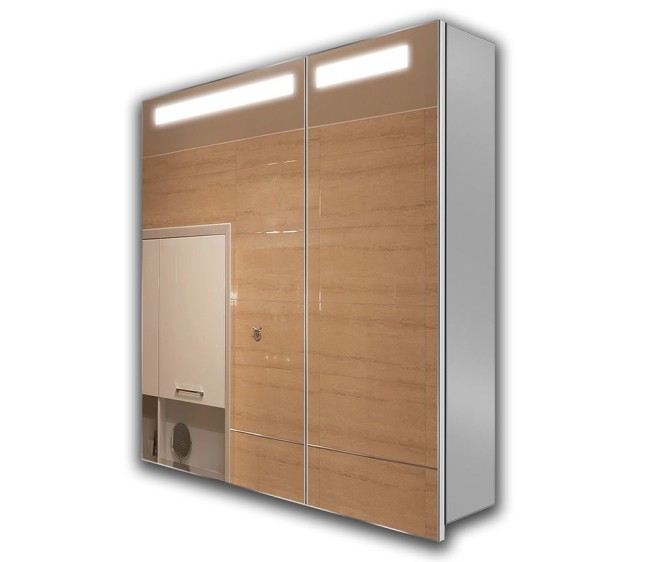 Dulap cu oglindă Atlant LED 202 70x70 - Fotografie 1