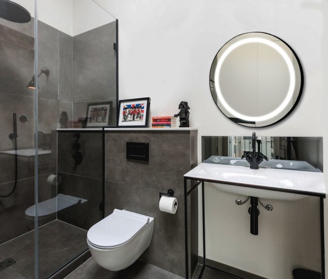 Oglindă Silvia Inox Black - Fotografie 3