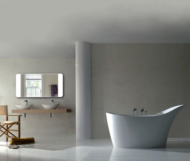 Oglindă Sabina Inox White - Fotografie 3