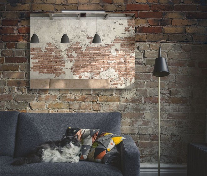 Oglindă Shape 04 + Consol 01 Black - Fotografie 4