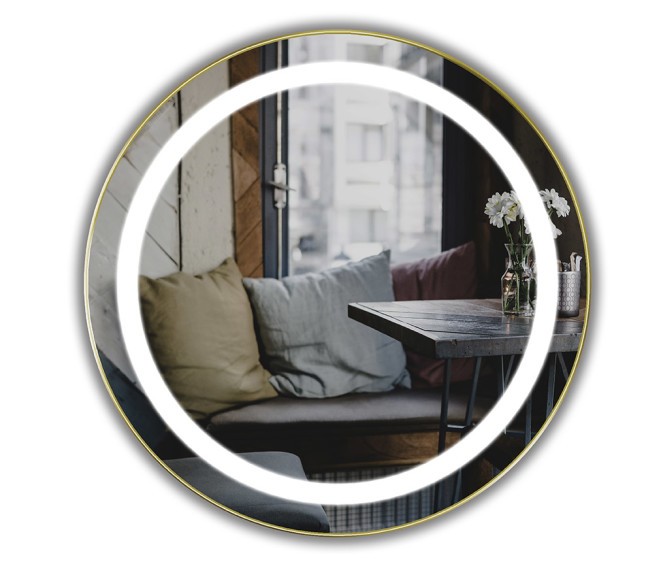 Oglindă Silvia Inox Gold - Fotografie 2