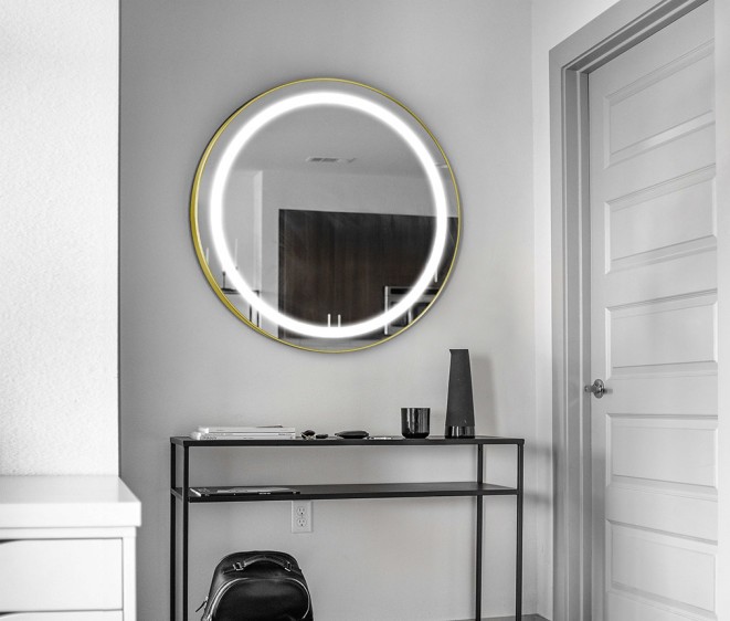 Oglindă Silvia Inox Gold - Fotografie 4