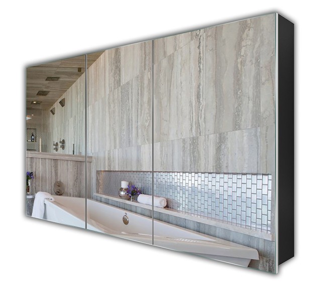 Dulap cu oglindă Atlant 301 Black - Fotografie 1