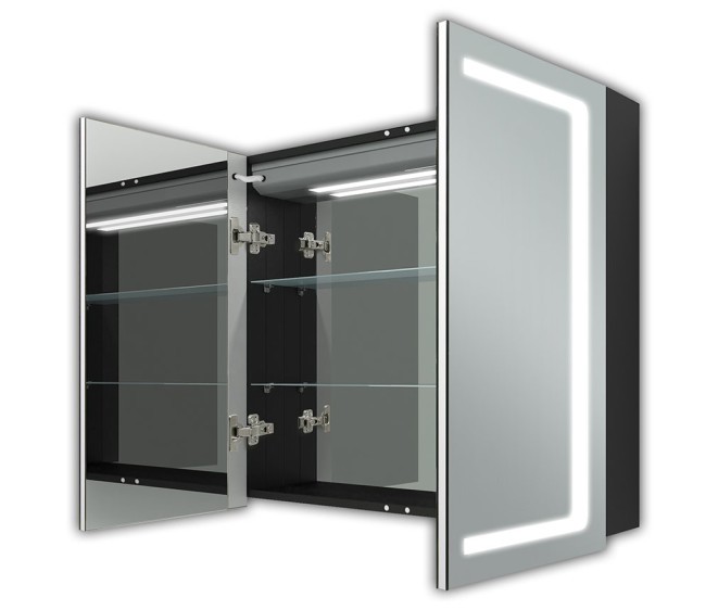 Dulap cu oglindă Andrea Black - Fotografie 3