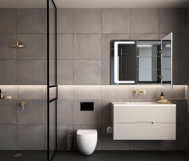 Dulap cu oglindă Andrea Black - Fotografie 5