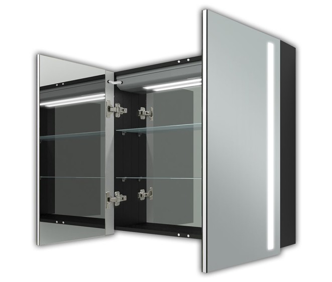 Dulap cu oglindă Biaggio Black - Fotografie 3