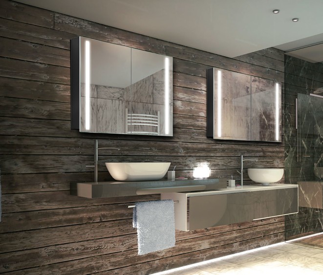 Dulap cu oglindă Biaggio Black - Fotografie 4