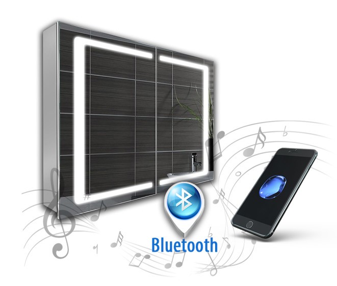 Dulap cu oglindă Andrea + Bluetooth - Fotografie 1