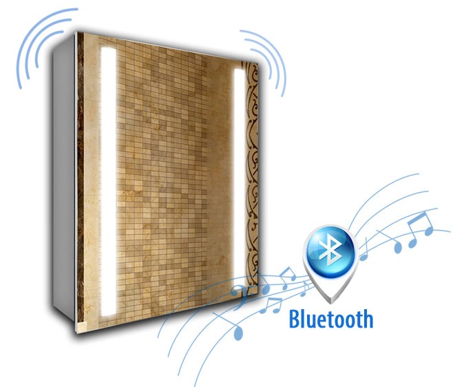 Dulap cu oglindă Mario + Bluetooth - Fotografie 1 Dulap cu oglindă Mario + Bluetooth - Fotografie 1