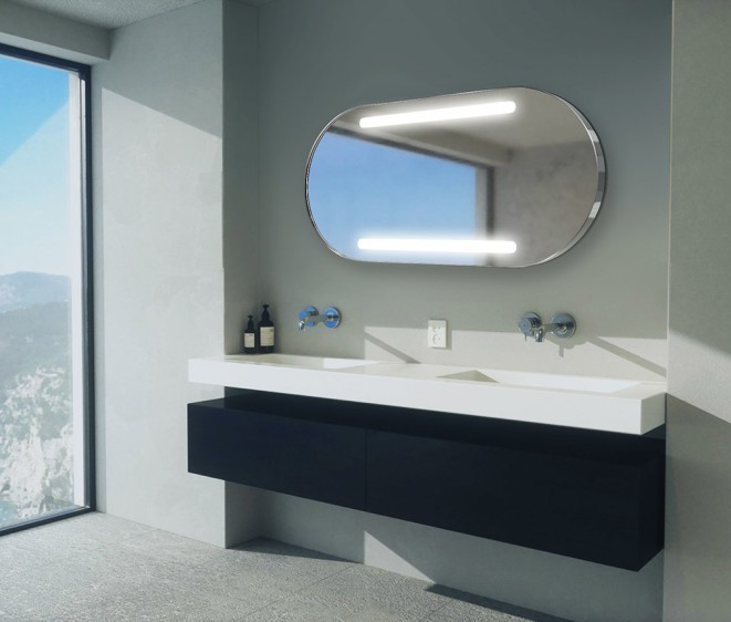Oglindă Bruna Inox Gloss - Fotografie 3 Oglindă Bruna Inox Gloss - Fotografie 3