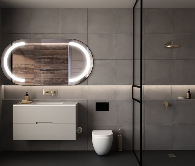 Oglindă Alessandra Inox Black - Fotografie 3