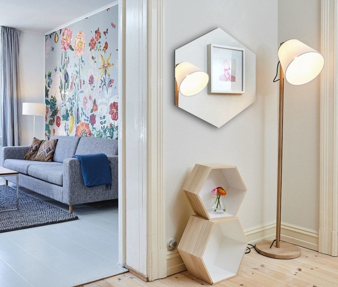 Oglindă Hexagon - Fotografie 3