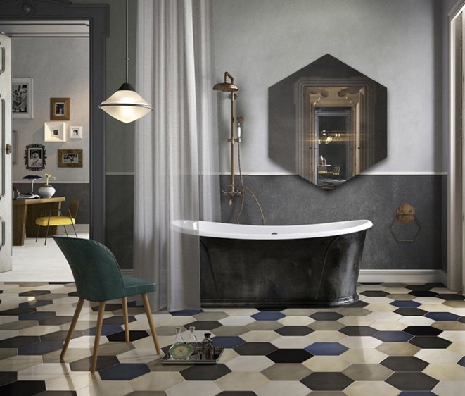 Oglindă Hexagon - Fotografie 2