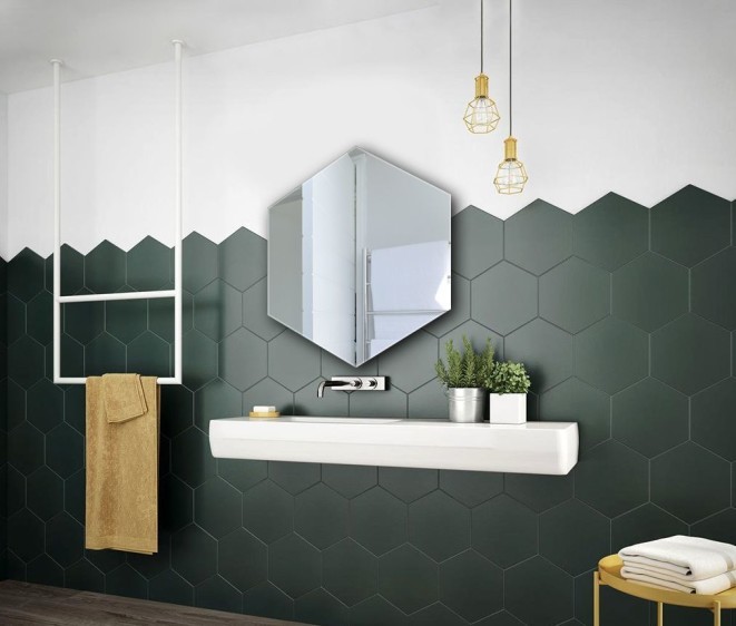 Oglindă Hexagon - Fotografie 5