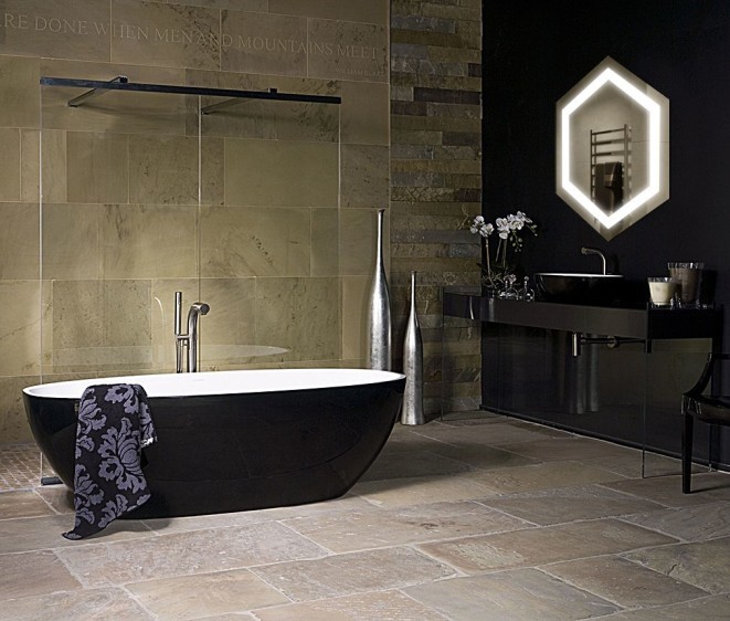 Oglindă Hexagon LED - Fotografie 4