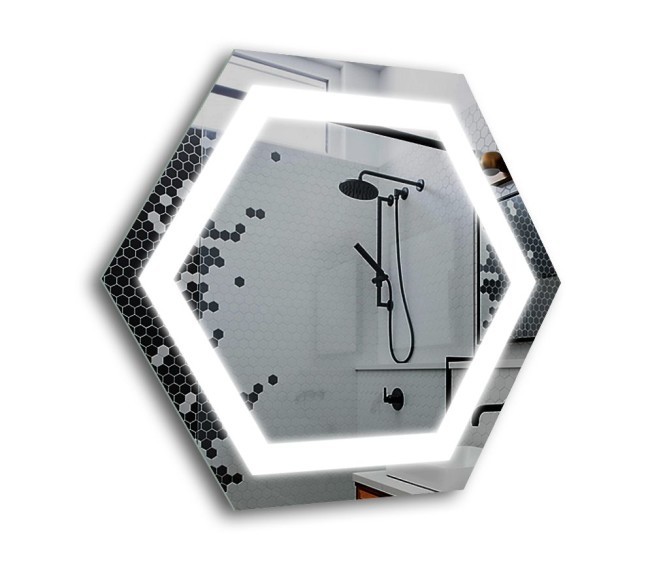 Oglindă Hexagon H LED - Fotografie 3