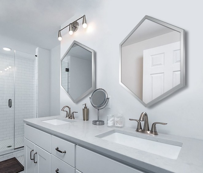 Oglindă Hexagon Alu - Fotografie 3