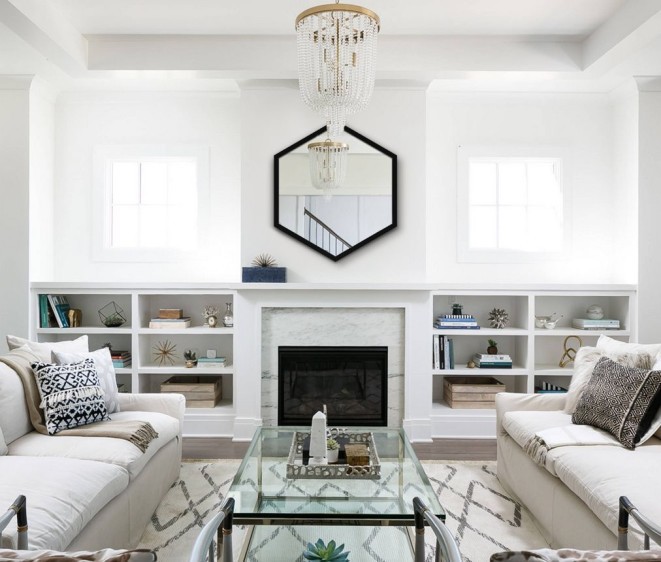 Oglinzi Hexagon Alu Black - Fotografie 4