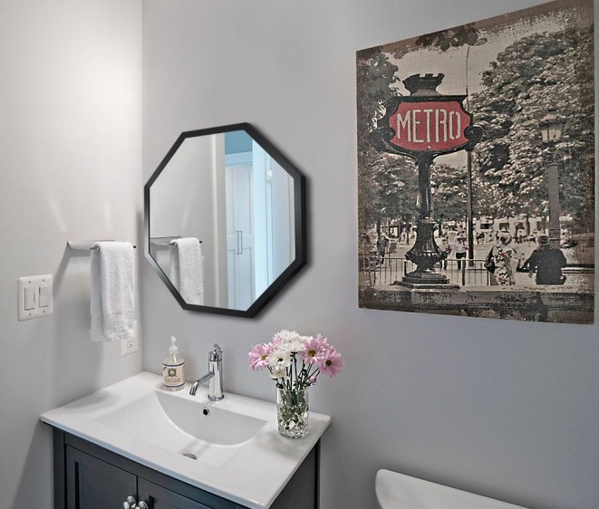 Oglinzi Octagon Alu Black - Fotografie 3