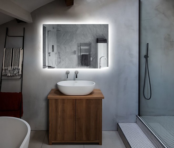 Oglindă Shape 04 +  ambilight  - Fotografie 5 Oglindă Shape 04 +  ambilight  - Fotografie 5