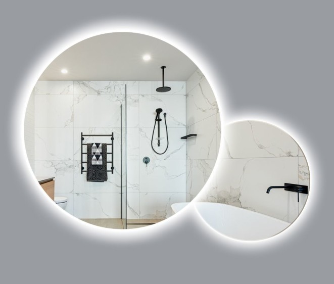 Oglindă Circles + амбиambilightайт - Fotografie 1