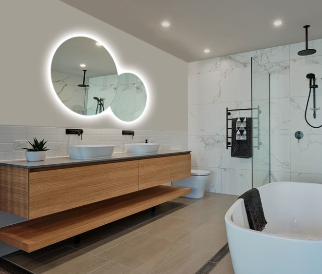 Oglindă Circles + амбиambilightайт - Fotografie 3