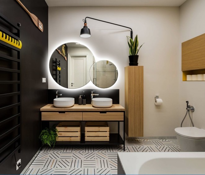 Oglindă Circles + амбиambilightайт - Fotografie 4