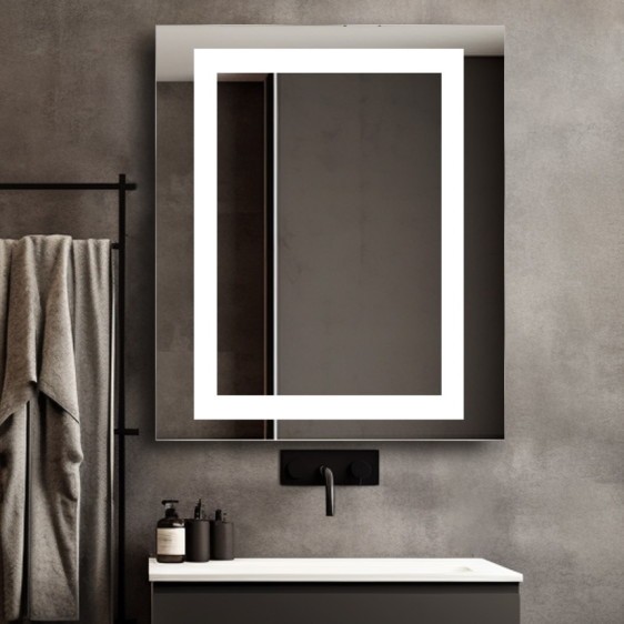 Dulap cu oglindă Leonardo Black - Fotografie 6