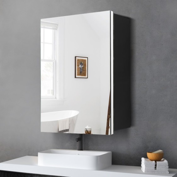 Dulap cu oglindă Atlant 101 Black - Fotografie 6