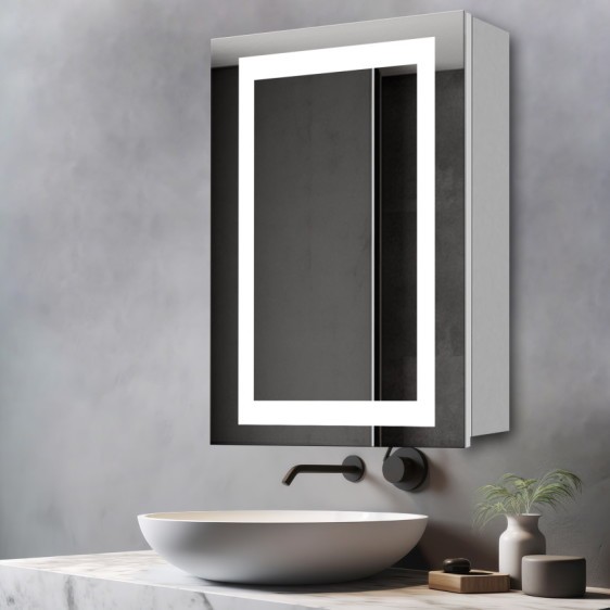 Dulap cu oglindă Leonardo + Bluetooth - Fotografie 7