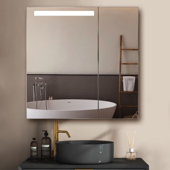 Dulap cu oglindă Atlant LED 201 70x80 - Fotografie 8