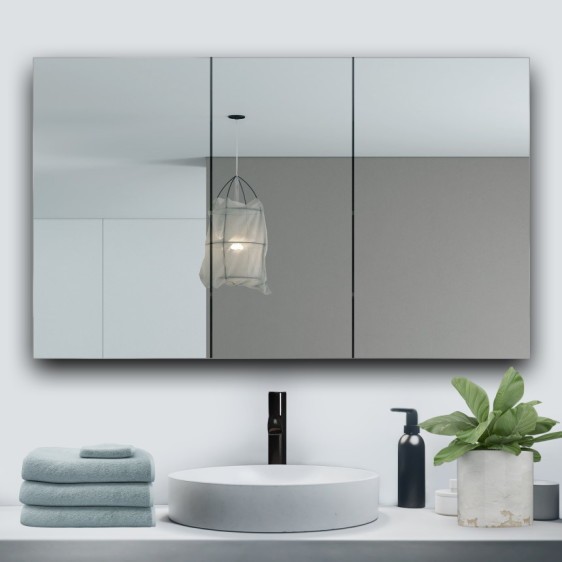 Dulap cu oglindă Atlant 301 Black - Fotografie 7