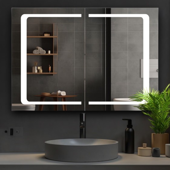 Dulap cu oglindă Andrea Black - Fotografie 6