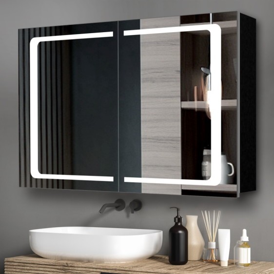 Dulap cu oglindă Andrea Black - Fotografie 7