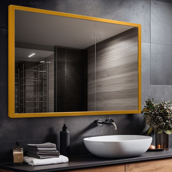 Oglindă alu 001 Gold - Fotografie 5