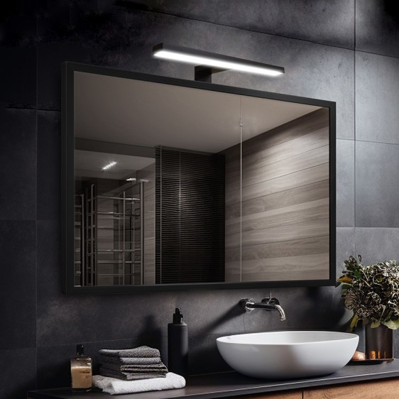 Oglindă alu 001 + Consol 01 Black - Fotografie 8