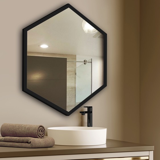 Oglinzi Hexagon Alu Black - Fotografie 7