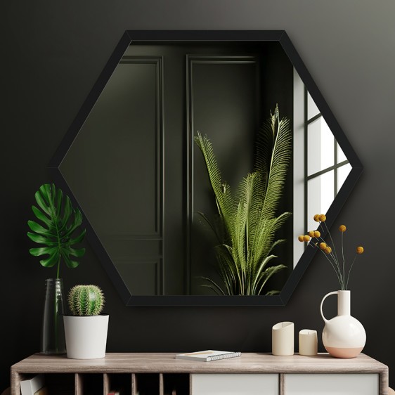 Oglinzi Hexagon Alu H Black - Fotografie 5