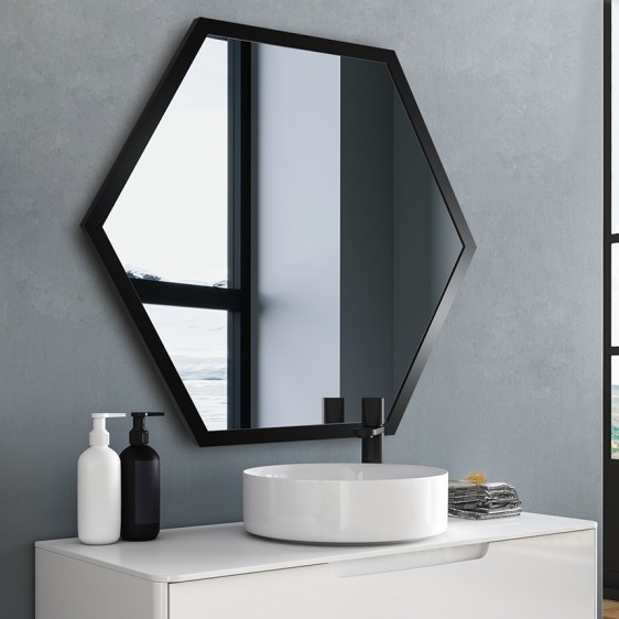 Oglinzi Hexagon Alu H Black - Fotografie 6