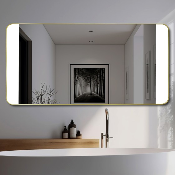 Oglindă Sabina Inox Gold - Fotografie 5 Oglindă Sabina Inox Gold - Fotografie 5