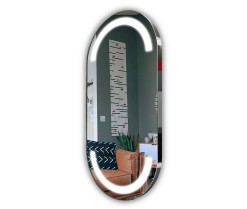 Oglindă Alberta Inox Gloss