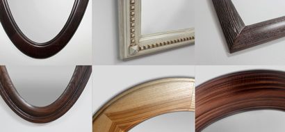 Oglinzi în cadru din lemn